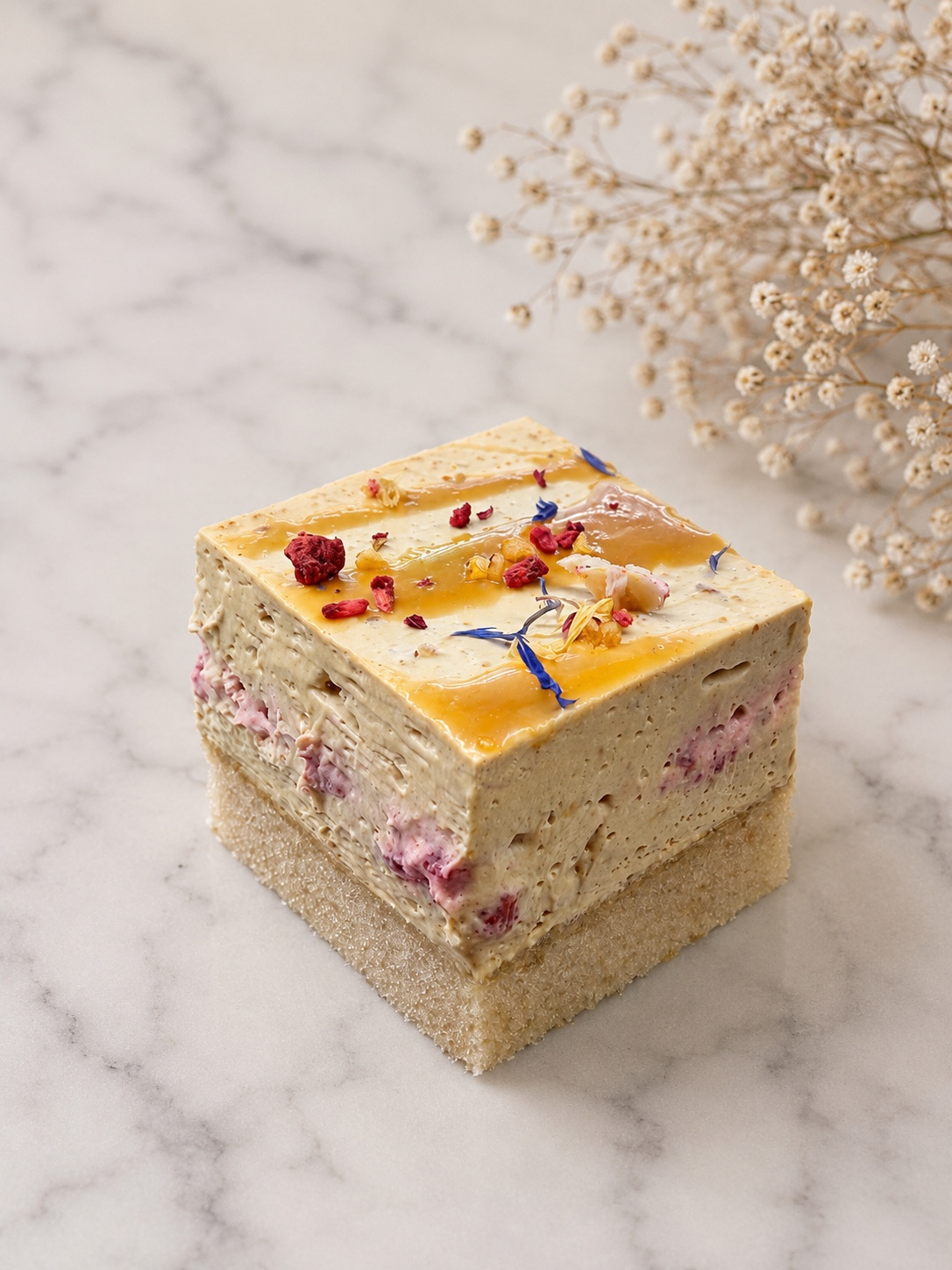 Vegan Slaný karamel s malinami